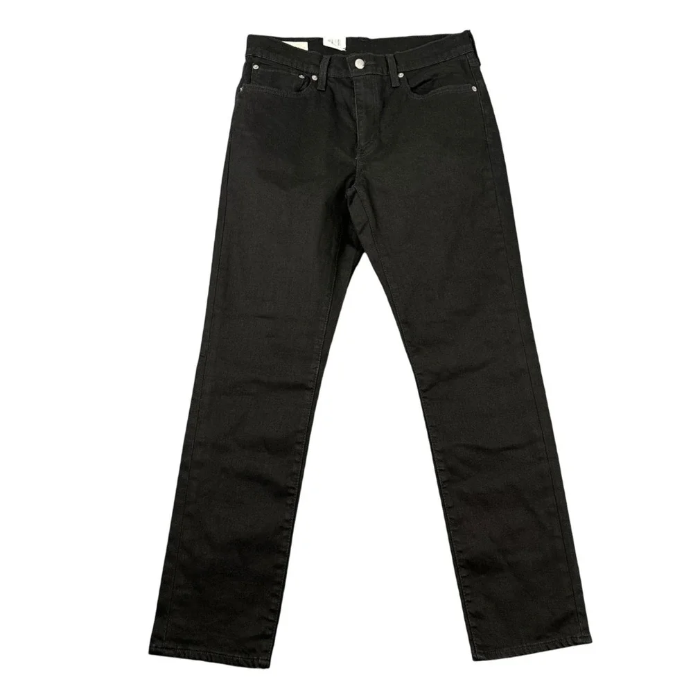 NWT Levi's Premium 511 Slim Jeans Mens 31x30 Black Stretch Cotton Denim